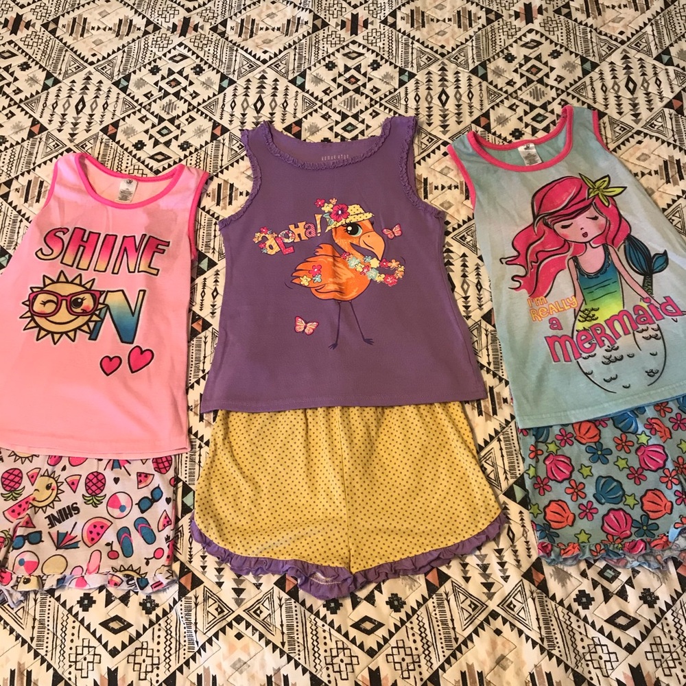 Girls pajama set bundle.